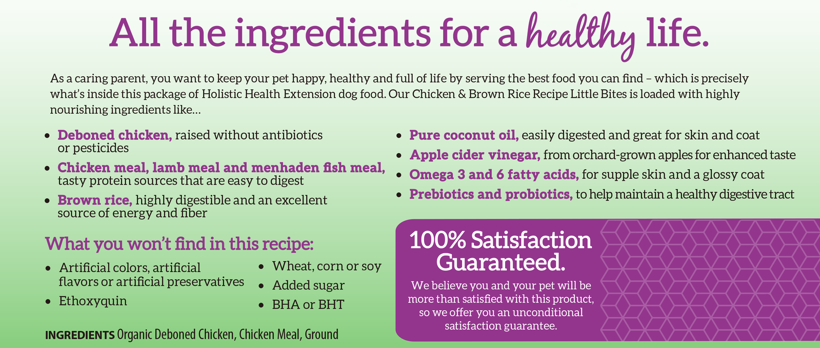 health extension little bites dog food